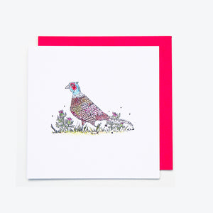 the fat pheasant homemade card solo product photo